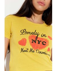 Urban Outfitters - Uo Lonely In Nyc Baby T-shirt - Lyst