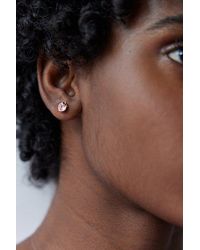 Urban Outfitters - Delicate Rhinestone Strawberry Earring - Lyst