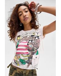 Ed Hardy - American Eagle Relaxed Graphic Tee - Lyst