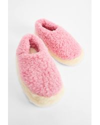 Yoko Wool - Pink Full Slippers - Lyst