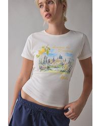 Urban Outfitters - Lemon De Toscana Graphic Baby Tee - Lyst