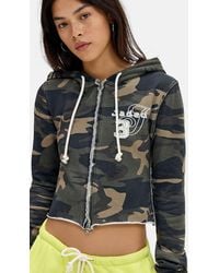 Jaded London - Camo Print Cleo Zip-through Hoodie Xs At Urban Outfitters - Lyst