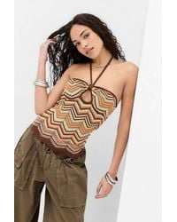 Motel - Anona Knit Halter Top S At Urban Outfitters - Lyst