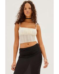 Urban Outfitters - Uo Demi Semi-sheer Lace Cami - Lyst