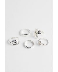 Silence + Noise - Silence + Noise Chunky Swirl Rings 5-pack - Lyst