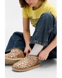 UGG - Leopard Classic Ultra-mini Boots - Lyst