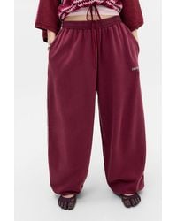 iets frans... - Burgundy Harri Baggy Joggers 2xs At Urban Outfitters - Lyst