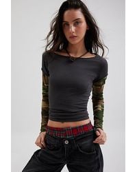 BDG - Sloane Layered Twofer Long Sleeve Tee - Lyst