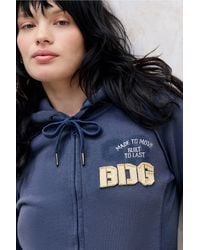 BDG - Navy Kodie Zip-through Hoodie - Lyst