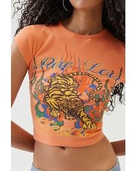 Urban Outfitters - Pure Love Tiger Baby Tee - Lyst