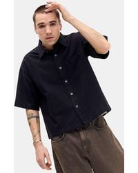BDG - Solid Black Arlo Shirt - Lyst