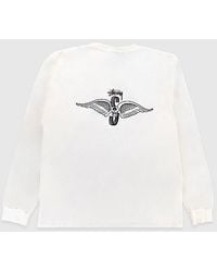 Stussy Skull & Bones Pigmented Dyed T-shirt in Black for Men | Lyst