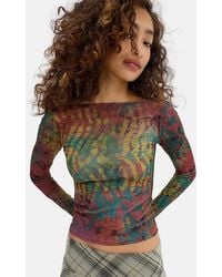 Urban Outfitters - Uo Frankie Print Long Sleeve Tee - Lyst