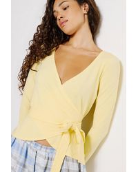 Out From Under - Bec Ballet Wrap Top - Lyst