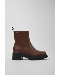 Camper - Milah Leather Zip Boot - Lyst