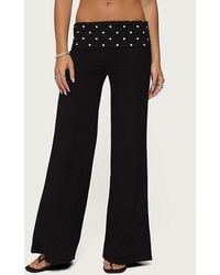 Edikted - Reeva Polka Dot Fold Over Pants - Lyst