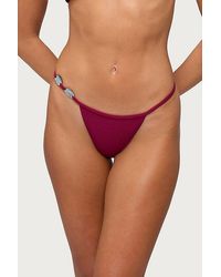 Edikted - Evana Bead String Bikini Bottom - Lyst