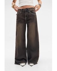 TRUE RELIGION - Uo Brown Washed Jessie Baggy Jeans - Lyst