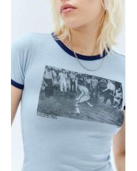 Urban Outfitters - Uo Bill Bernstein Roller Disco Ringer T-shirt - Lyst