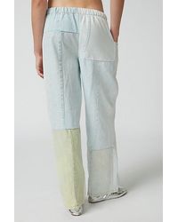 Urban Renewal - Remade Bleached Patchwork Denim Pull-On Pant - Lyst