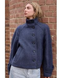 BDG - Fiona Check Funnel Neck Jacket - Lyst