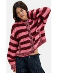 Urban Outfitters - Uo Indi Hooded Ribbed Cardigan - Lyst