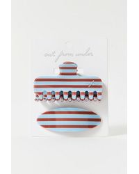 Out From Under - Patterned Claw Clip & Barrette Set - Lyst