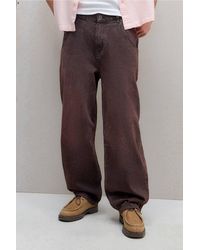 BDG - Uo Burgundy Baggy Jeans - Lyst