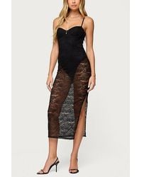 Edikted - Sheer Lace Built - Lyst
