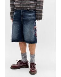 BDG - Jack Blue Black Scorpion Appliqué Jorts - Lyst