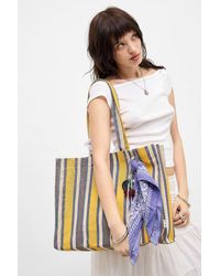 Urban Outfitters - Uo Large Stripe Woven Tote Bag - Lyst