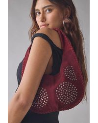 Silence + Noise - Ivy Studded Suede Hobo Bag - Lyst