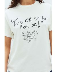 Urban Outfitters - Uo X Everyyouth Paige Stephens It's Ok T-shirt - Lyst