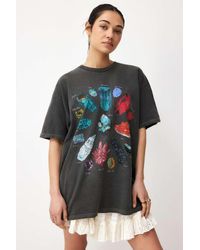 Urban Outfitters - Uo Crystals Graphic Dad T-shirt - Lyst