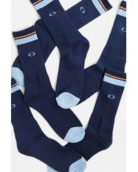 Oakley - Navy Essential Socks 3-pack - Lyst