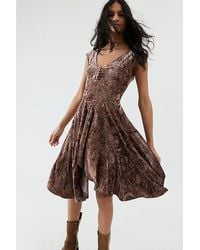 Urban Outfitters - Uo Corina Velvet Short Sleeve Mini Dress - Lyst