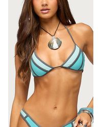 Edikted - Adrie Contrast Triangle Bikini Top - Lyst