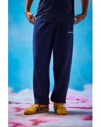 iets frans... - Navy Big Embroidered Joggers - Lyst