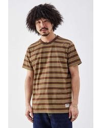 BDG - Brown Striped T-shirt 2xs At Urban Outfitters - Lyst