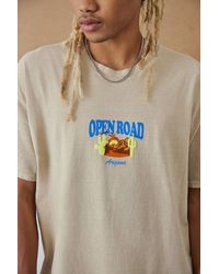 Urban Outfitters Uo Stone Open Road Tee - Natural