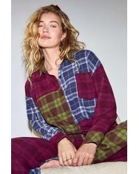 Out From Under - Spliced Pyjama Shirt M At Urban Outfitters - Lyst