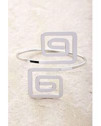 Silence + Noise - Silence + Noise Square Spiral Arm Bangle - Lyst