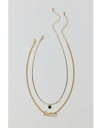Urban Outfitters - Zodiac Nameplate Layering Necklace Set - Lyst