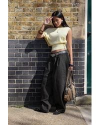 BDG - Jax Stripe Pleat Front Cocoon Jeans 26w 30l At Urban Outfitters - Lyst