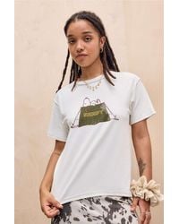 Urban Outfitters - Uo Camping Snoopy Relaxed T-shirt - Lyst