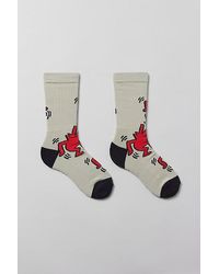 Urban Outfitters - Keith Haring Dancing Dogs Crew Sock - Lyst