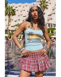 Kimchi Blue - Immy Godet Check Skort - Lyst