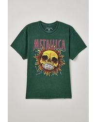 Urban Outfitters - Metallica Skull Sun Tee - Lyst