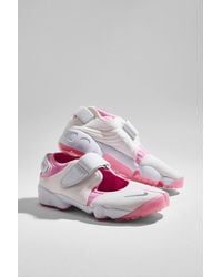 Nike - White & Pink Air Rift Trainers - Lyst