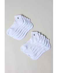 Polo Ralph Lauren - Casual Quarter Sock 6-Pack - Lyst